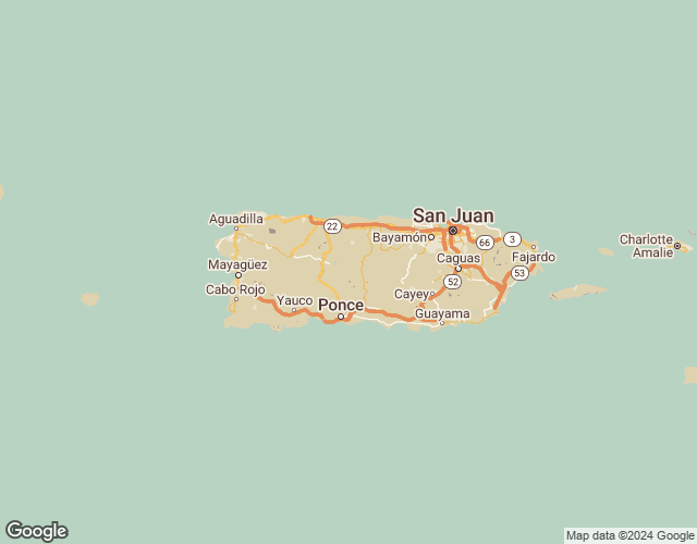 Map of Puerto Rico